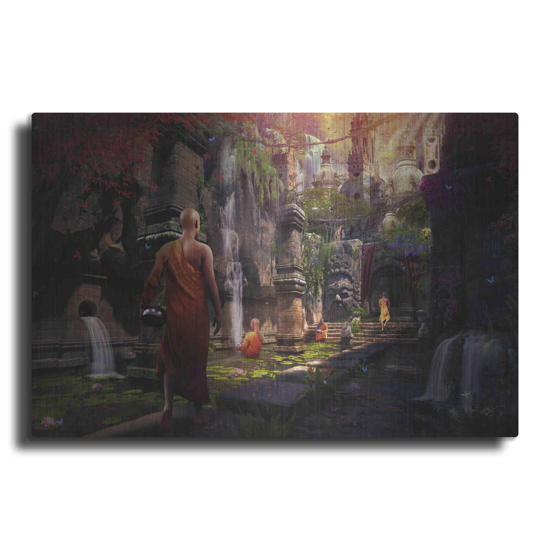 Luxe Metal Art 'Hidden Sanctuary' by Cameron Gray Metal Wall Art