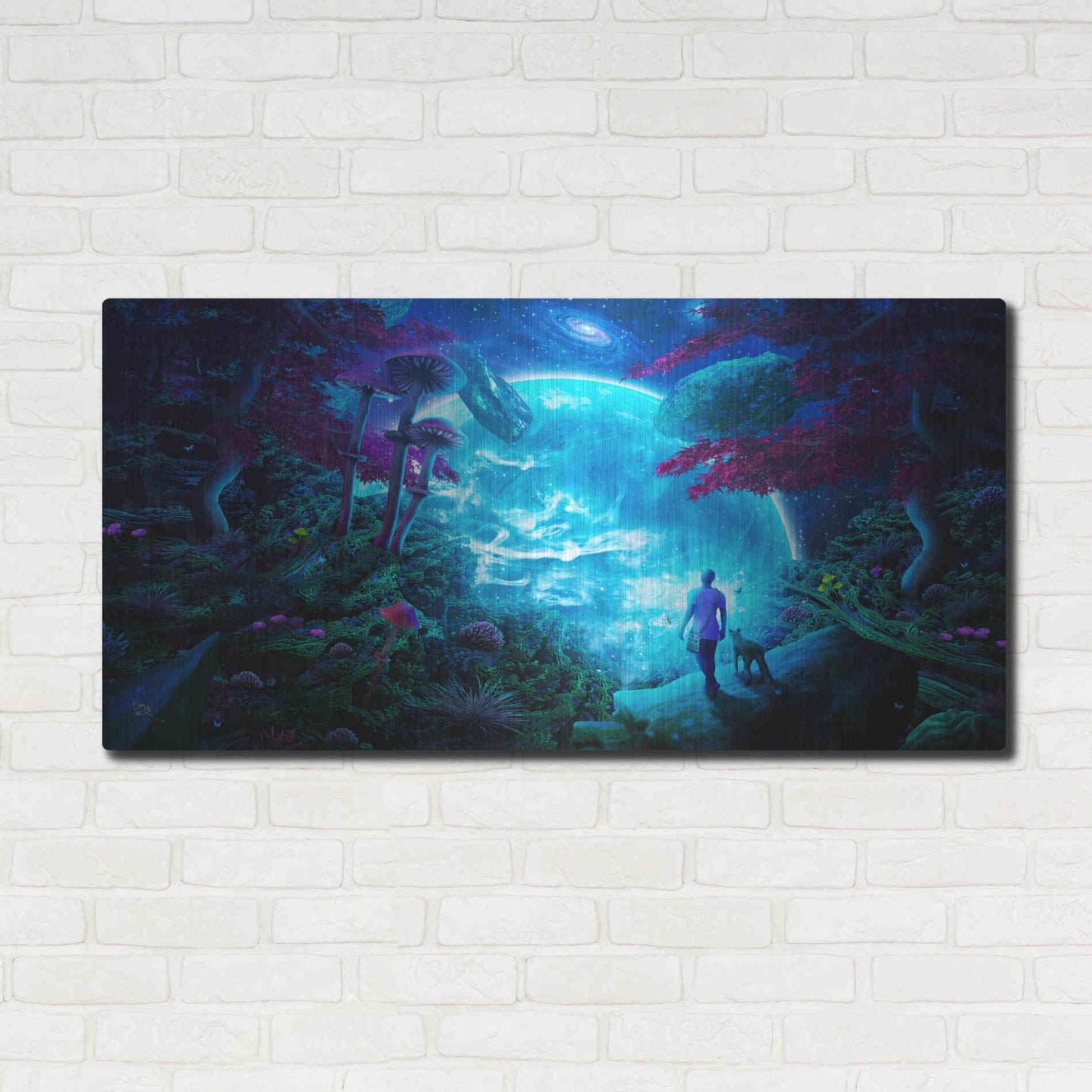 Luxe Metal Art 'Lost Sky' by Cameron Gray Metal Wall Art,48x24