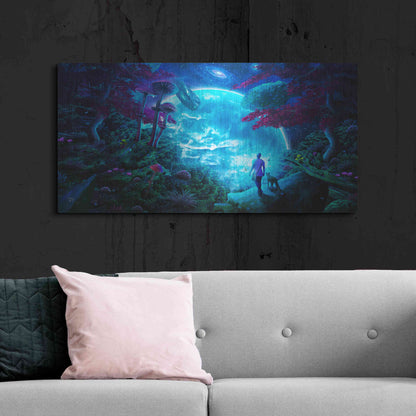 Luxe Metal Art 'Lost Sky' by Cameron Gray Metal Wall Art,48x24