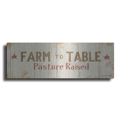 Luxe Metal Art 'Farm Patchwork XIV' by Danhui Nai, Metal Wall Art