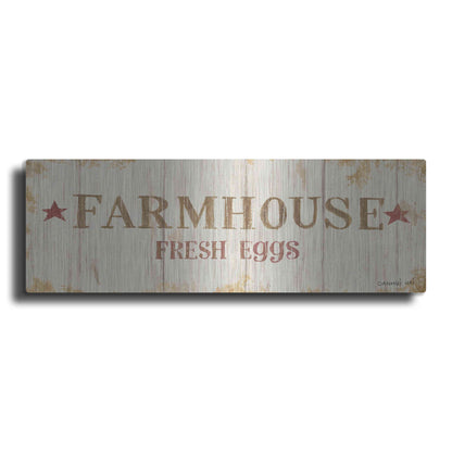 Luxe Metal Art 'Farm Patchwork XVI' by Danhui Nai, Metal Wall Art