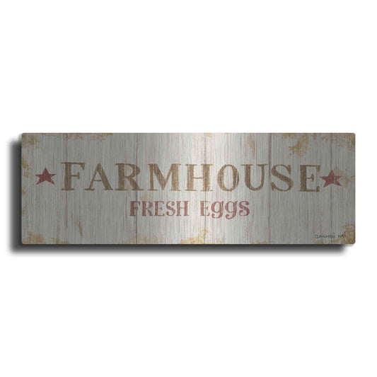 Luxe Metal Art 'Farm Patchwork XVI' by Danhui Nai, Metal Wall Art