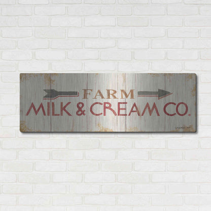 Luxe Metal Art 'Farm Patchwork XIII' by Danhui Nai, Metal Wall Art,48x16