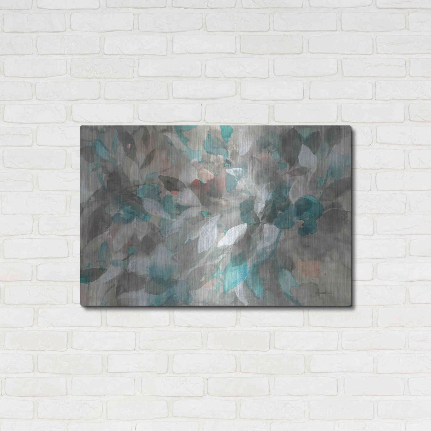 Luxe Metal Art 'Abstract Nature' by Danhui Nai, Metal Wall Art,36x24