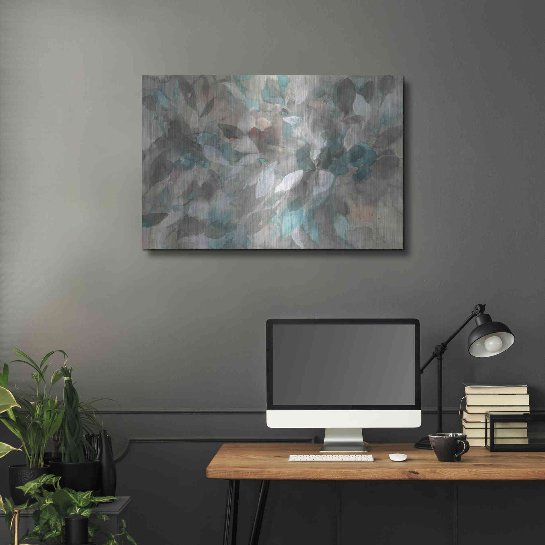 Luxe Metal Art 'Abstract Nature' by Danhui Nai, Metal Wall Art,36x24