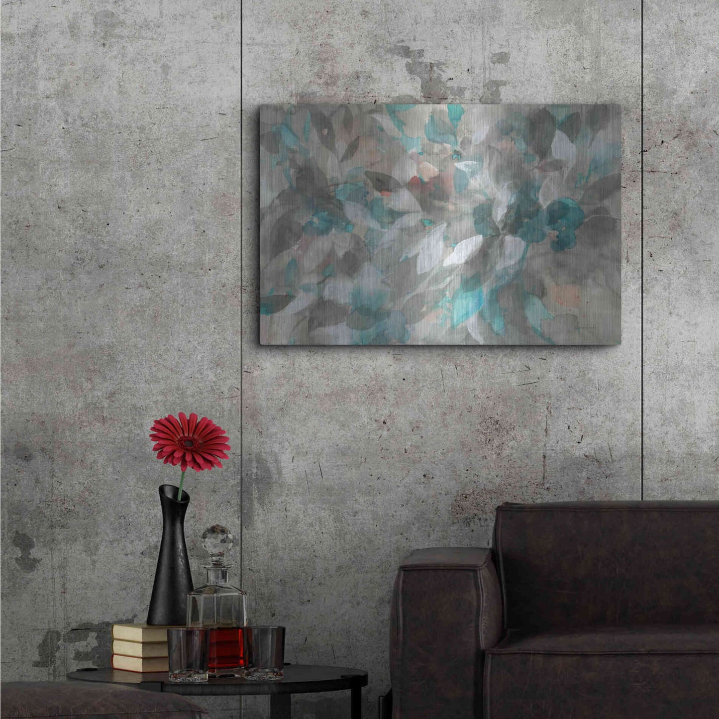 Luxe Metal Art 'Abstract Nature' by Danhui Nai, Metal Wall Art,36x24