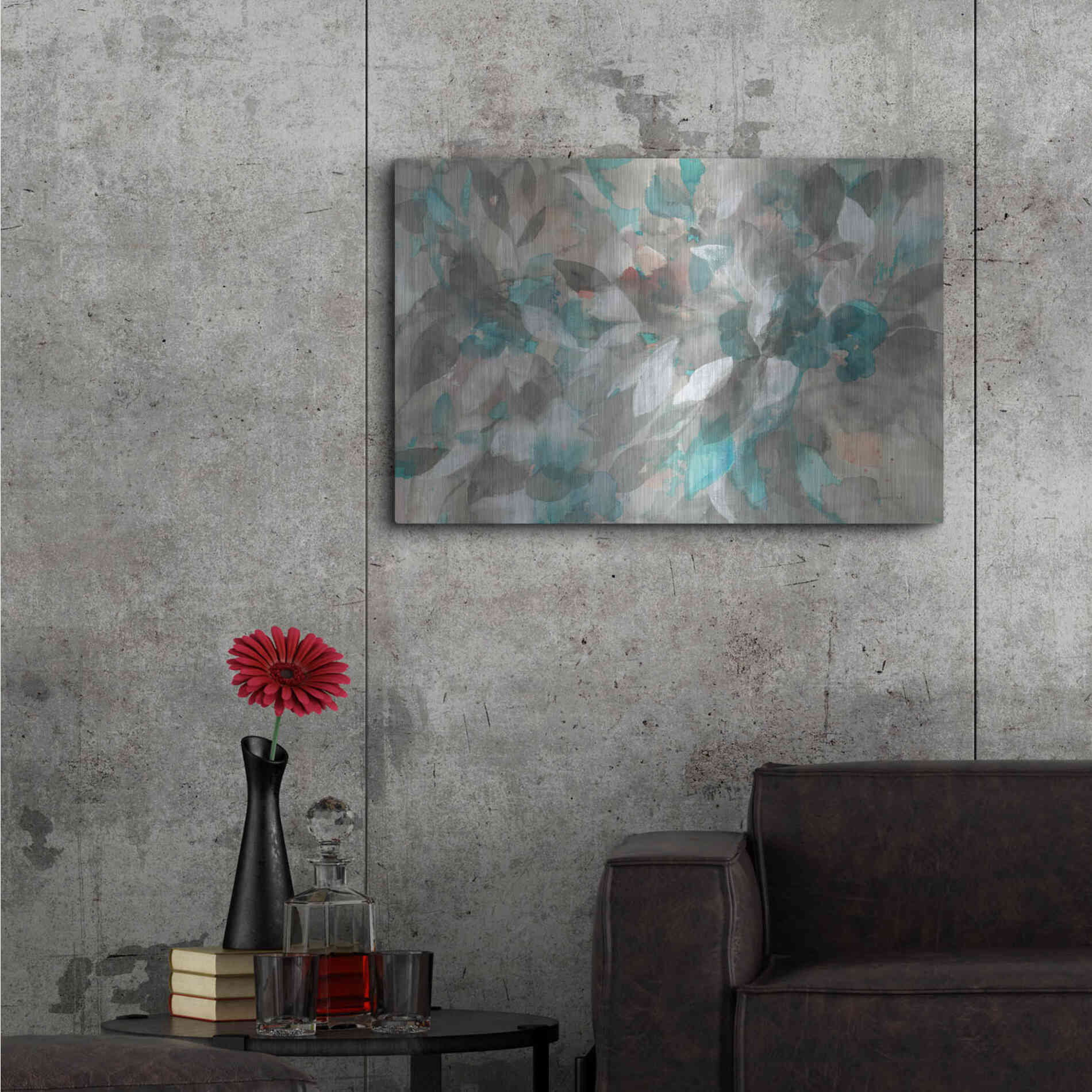 Luxe Metal Art 'Abstract Nature' by Danhui Nai, Metal Wall Art,36x24