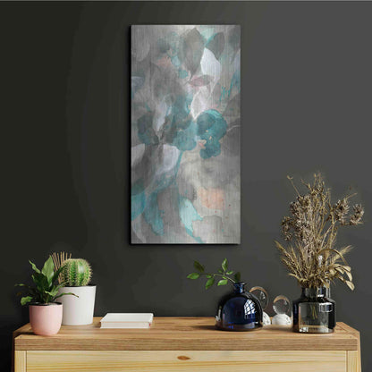 Luxe Metal Art 'Abstract Nature III' by Danhui Nai, Metal Wall Art,12x24
