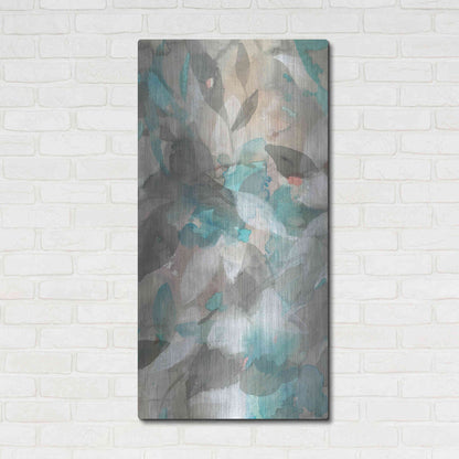 Luxe Metal Art 'Abstract Nature II' by Danhui Nai, Metal Wall Art,24x48