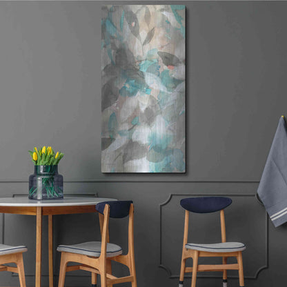 Luxe Metal Art 'Abstract Nature II' by Danhui Nai, Metal Wall Art,24x48