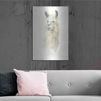 Luxe Metal Art 'Classic Llamas II' by Danhui Nai, Metal Wall Art,24x36
