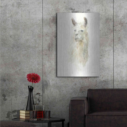Luxe Metal Art 'Classic Llamas II' by Danhui Nai, Metal Wall Art,24x36
