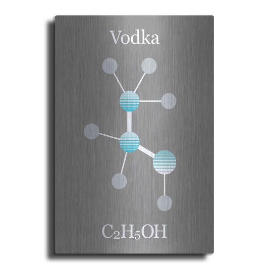 Luxe Metal Art 'Vodka Molecule' by Epic Portfolio, Metal Wall Art