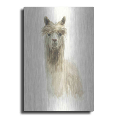 Luxe Metal Art 'Classic Llamas I' by Danhui Nai, Metal Wall Art