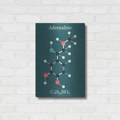 Luxe Metal Art 'Adrenaline Molecule I' by Epic Portfolio, Metal Wall Art,16x24