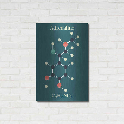Luxe Metal Art 'Adrenaline Molecule I' by Epic Portfolio, Metal Wall Art,24x36