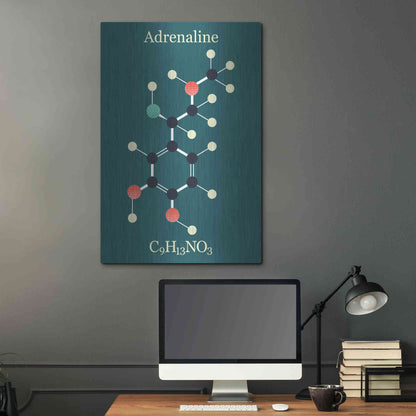 Luxe Metal Art 'Adrenaline Molecule I' by Epic Portfolio, Metal Wall Art,24x36