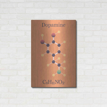Luxe Metal Art 'Peace Or Dopamine Molecule I' by Epic Portfolio, Metal Wall Art,24x36