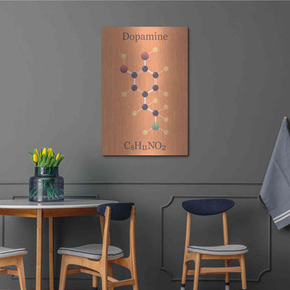 Luxe Metal Art 'Peace Or Dopamine Molecule I' by Epic Portfolio, Metal Wall Art,24x36