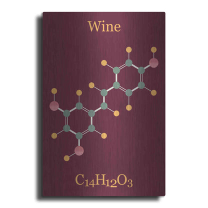 Luxe Metal Art 'Wine Molecule' by Epic Portfolio, Metal Wall Art