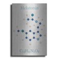 Luxe Metal Art 'Melatonin Molecule I' by Epic Portfolio, Metal Wall Art