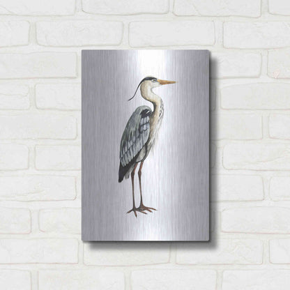 Luxe Metal Art 'Sea Bird V' by Grace Popp, Metal Wall Art,12x16