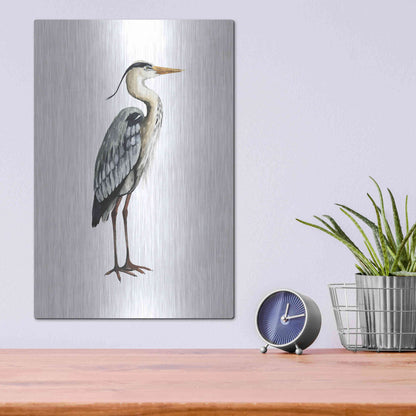 Luxe Metal Art 'Sea Bird V' by Grace Popp, Metal Wall Art,12x16