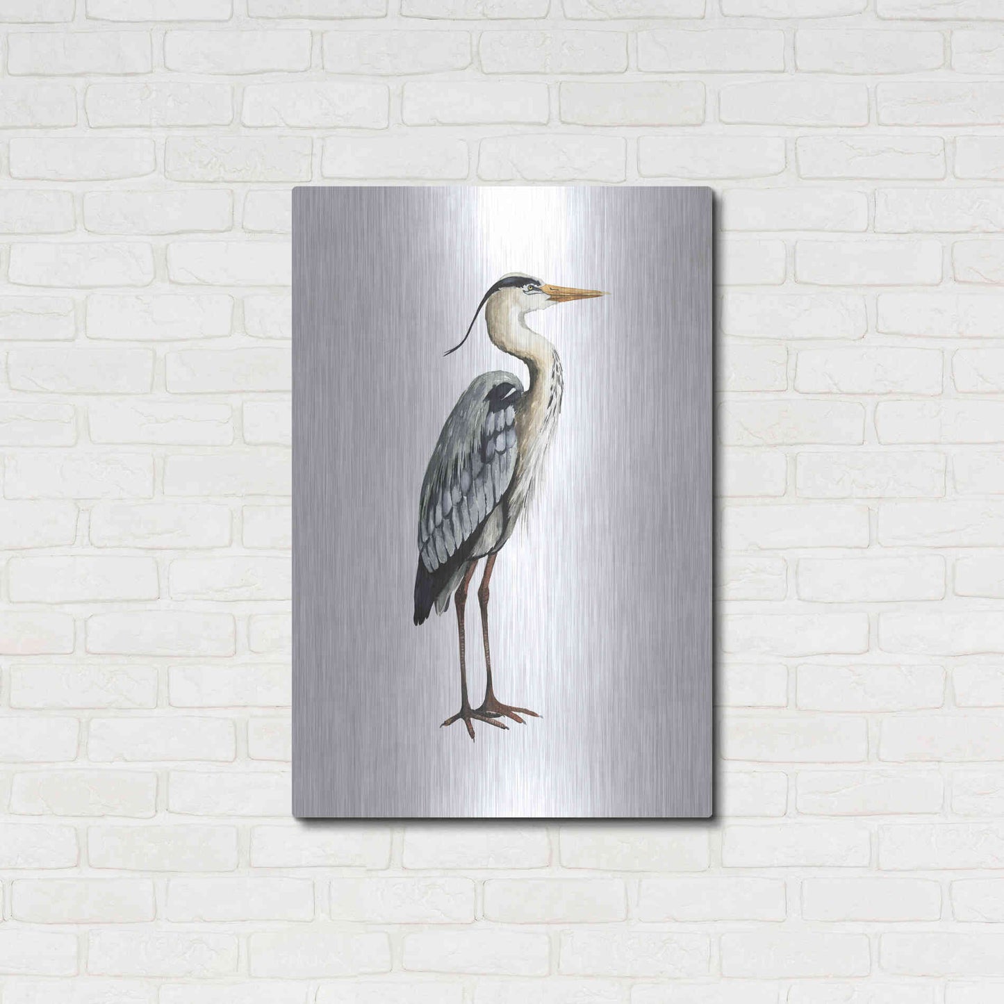 Luxe Metal Art 'Sea Bird V' by Grace Popp, Metal Wall Art,24x36