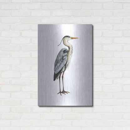 Luxe Metal Art 'Sea Bird V' by Grace Popp, Metal Wall Art,24x36