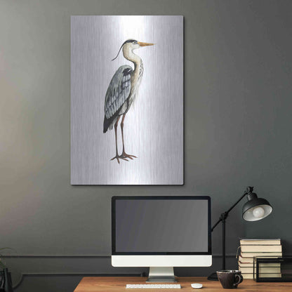 Luxe Metal Art 'Sea Bird V' by Grace Popp, Metal Wall Art,24x36