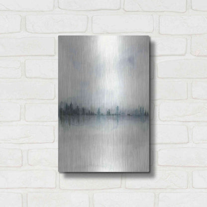 Luxe Metal Art 'Horizon Whisper II' by Grace Popp, Metal Wall Art,12x16