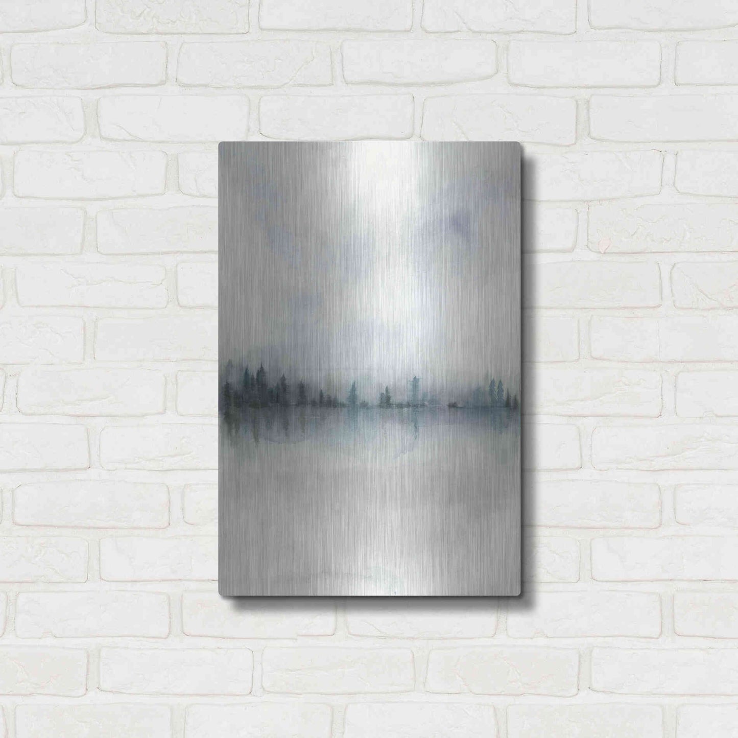 Luxe Metal Art 'Horizon Whisper II' by Grace Popp, Metal Wall Art,16x24
