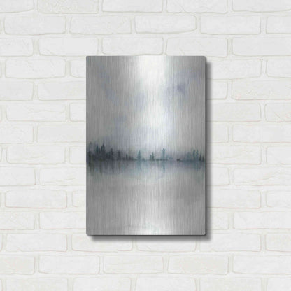 Luxe Metal Art 'Horizon Whisper II' by Grace Popp, Metal Wall Art,16x24