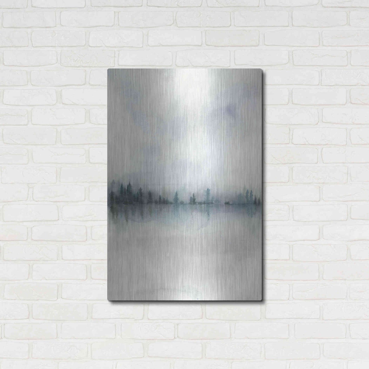 Luxe Metal Art 'Horizon Whisper II' by Grace Popp, Metal Wall Art,24x36
