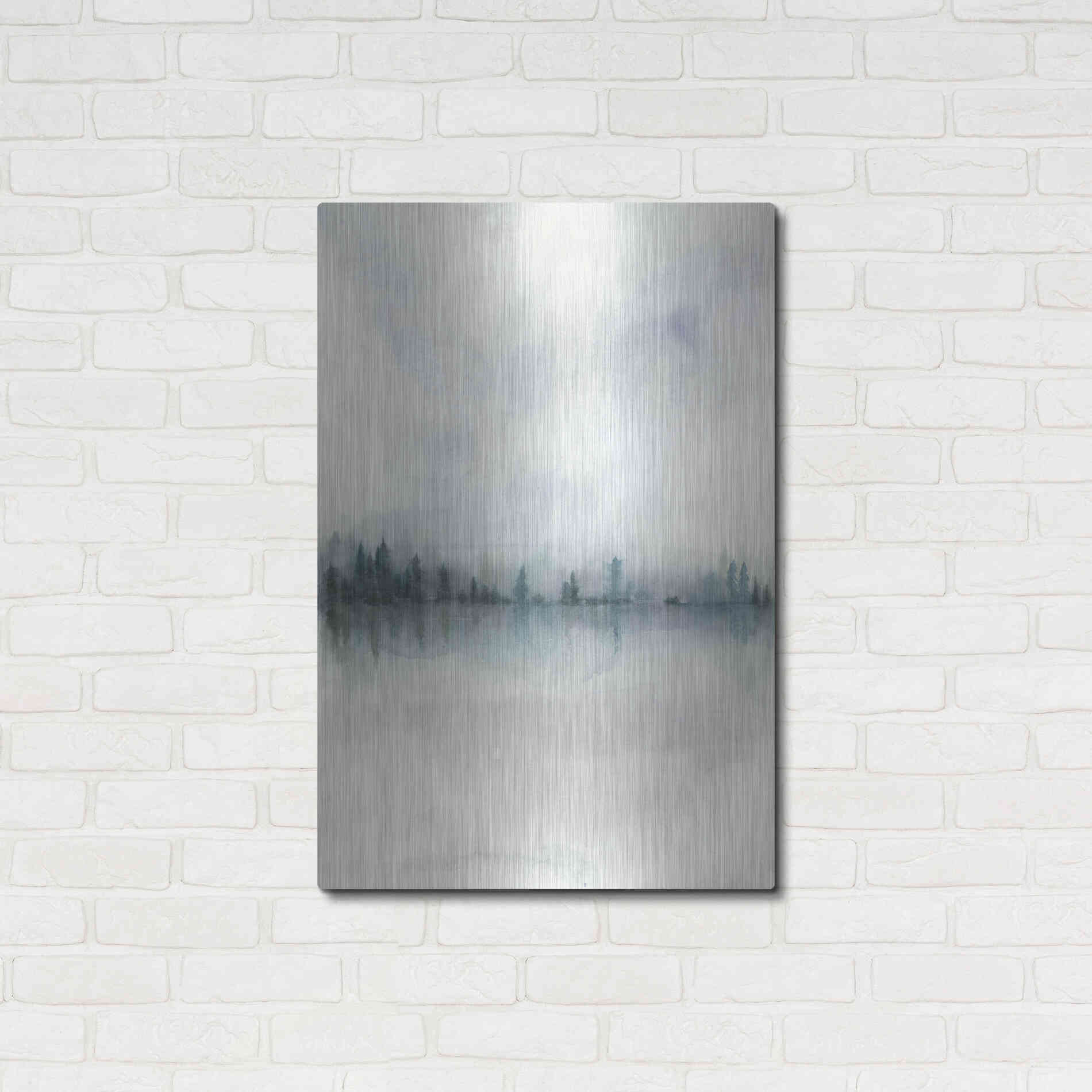 Luxe Metal Art 'Horizon Whisper II' by Grace Popp, Metal Wall Art,24x36