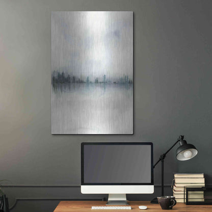 Luxe Metal Art 'Horizon Whisper II' by Grace Popp, Metal Wall Art,24x36