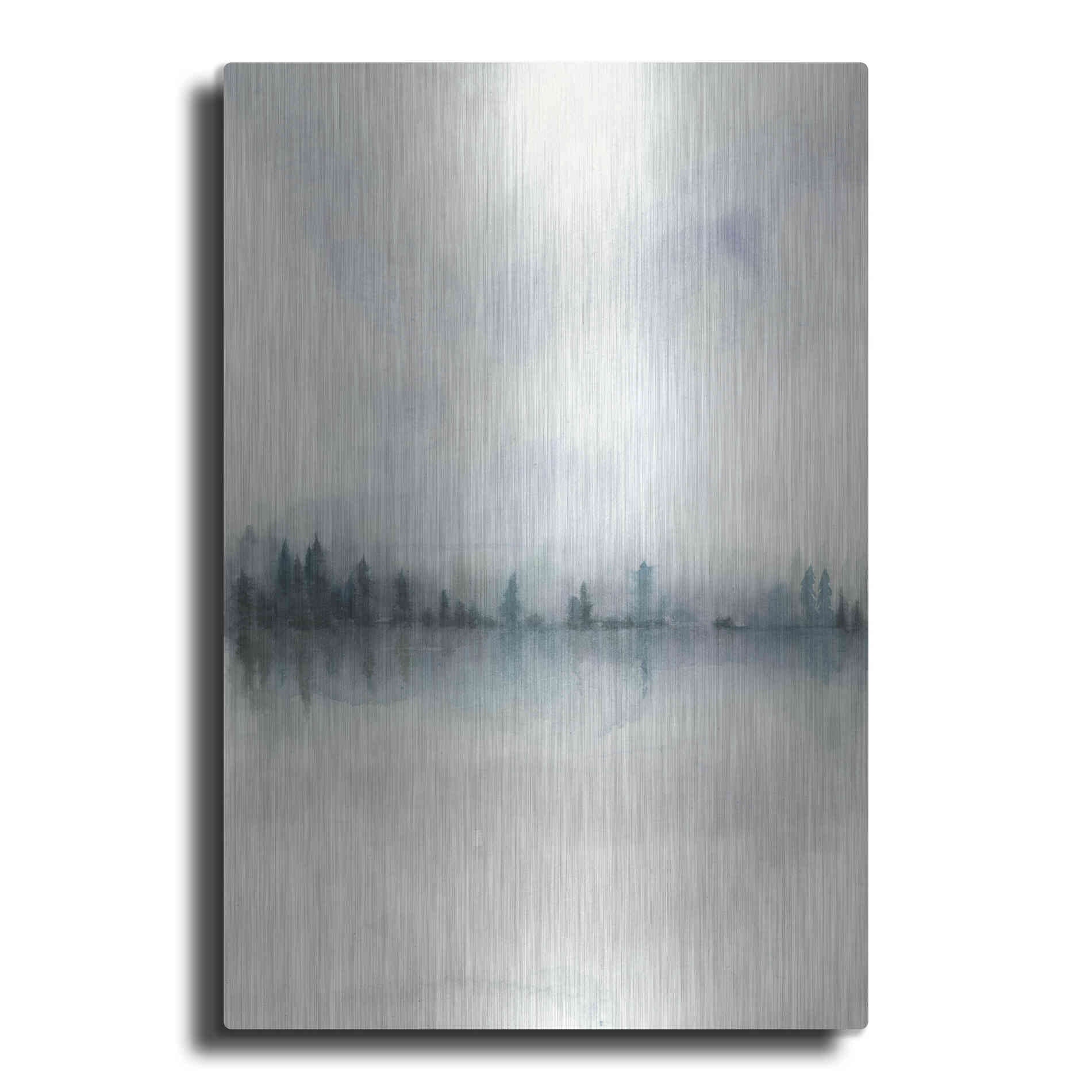 Luxe Metal Art 'Horizon Whisper II' by Grace Popp, Metal Wall Art