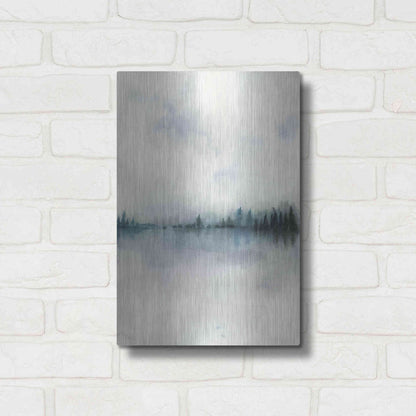 Luxe Metal Art 'Horizon Whisper I' by Grace Popp, Metal Wall Art,12x16