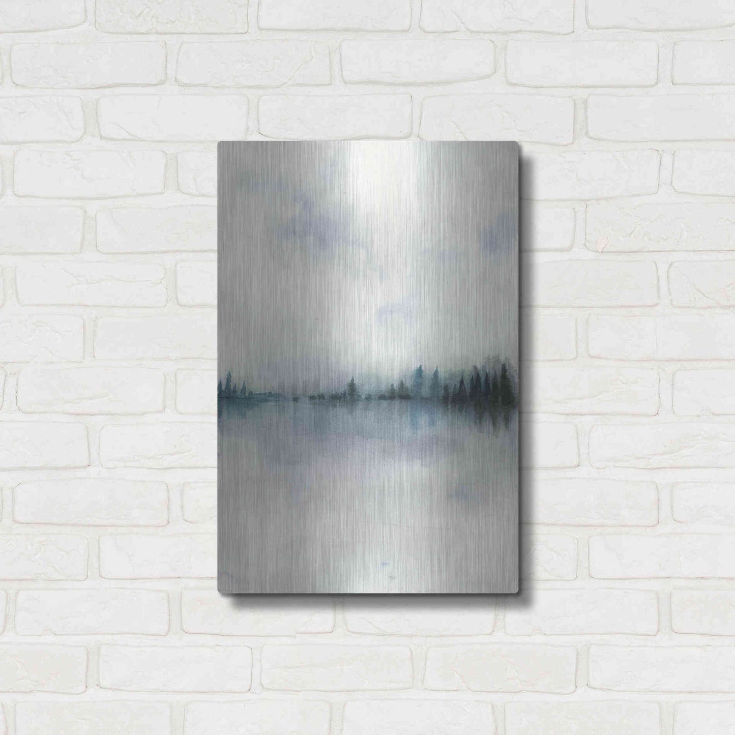 Luxe Metal Art 'Horizon Whisper I' by Grace Popp, Metal Wall Art,16x24