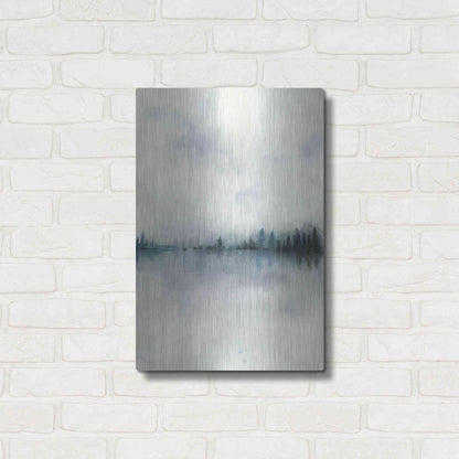 Luxe Metal Art 'Horizon Whisper I' by Grace Popp, Metal Wall Art,16x24