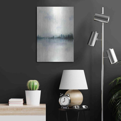 Luxe Metal Art 'Horizon Whisper I' by Grace Popp, Metal Wall Art,16x24
