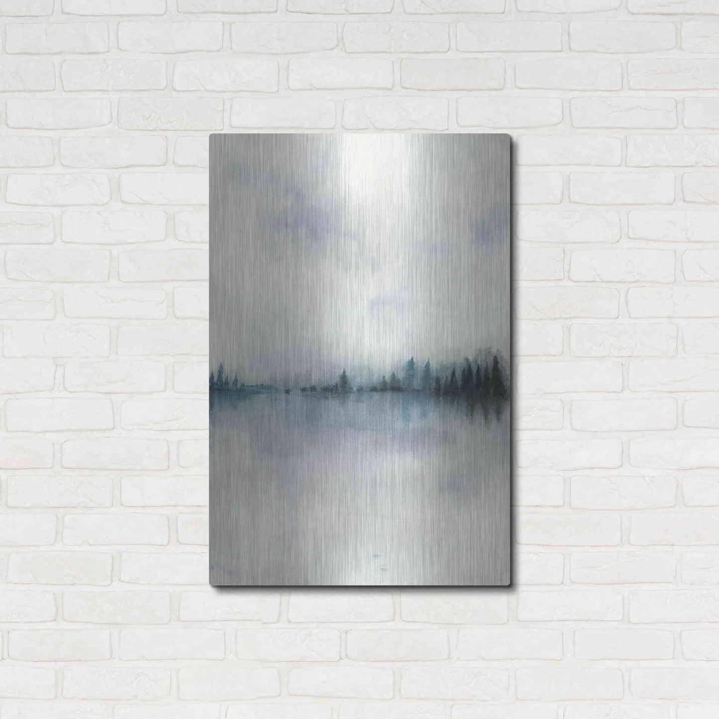 Luxe Metal Art 'Horizon Whisper I' by Grace Popp, Metal Wall Art,24x36