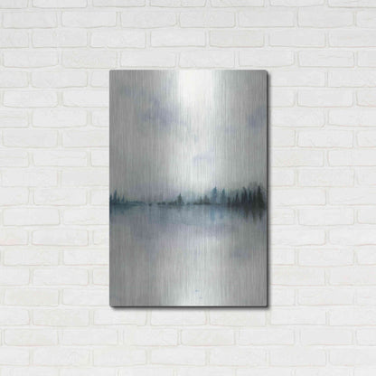 Luxe Metal Art 'Horizon Whisper I' by Grace Popp, Metal Wall Art,24x36