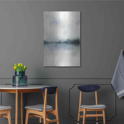 Luxe Metal Art 'Horizon Whisper I' by Grace Popp, Metal Wall Art,24x36