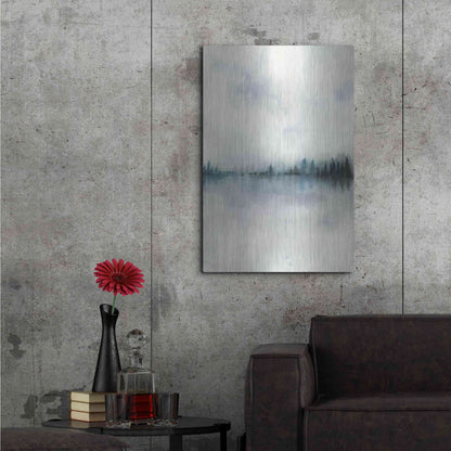 Luxe Metal Art 'Horizon Whisper I' by Grace Popp, Metal Wall Art,24x36