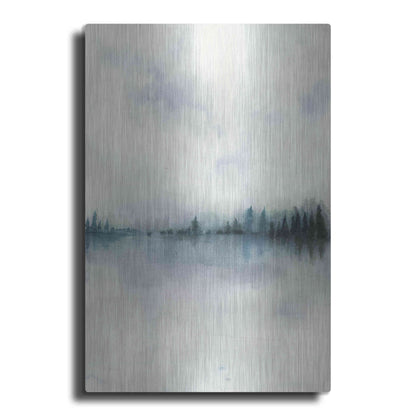 Luxe Metal Art 'Horizon Whisper I' by Grace Popp, Metal Wall Art