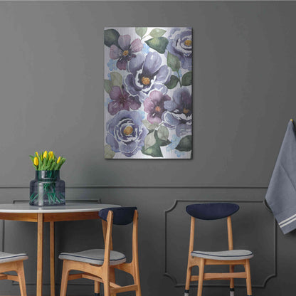 Luxe Metal Art 'Dancing Peonies I' by Grace Popp, Metal Wall Art,24x36