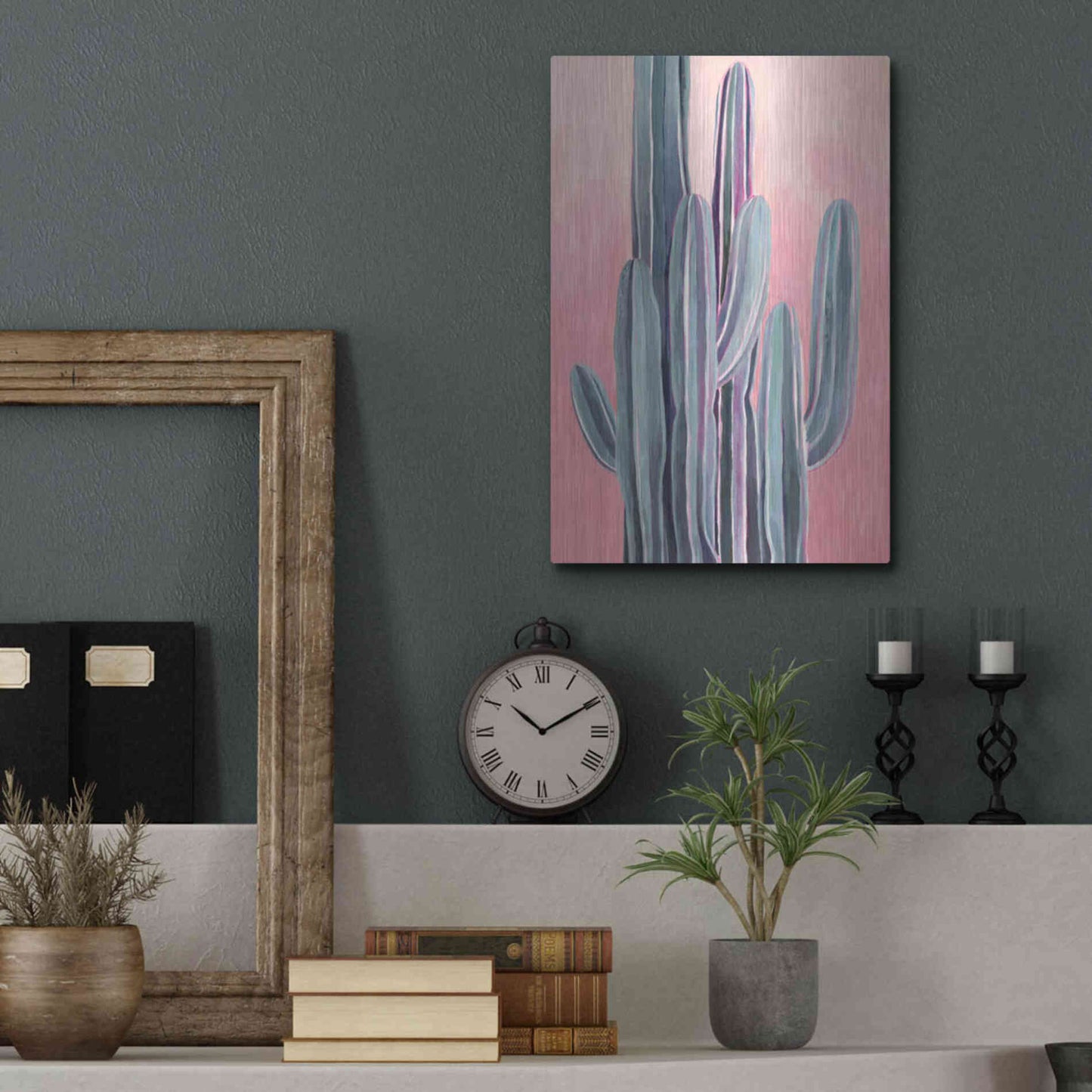 Luxe Metal Art 'Desert Dawn II' by Grace Popp, Metal Wall Art,12x16