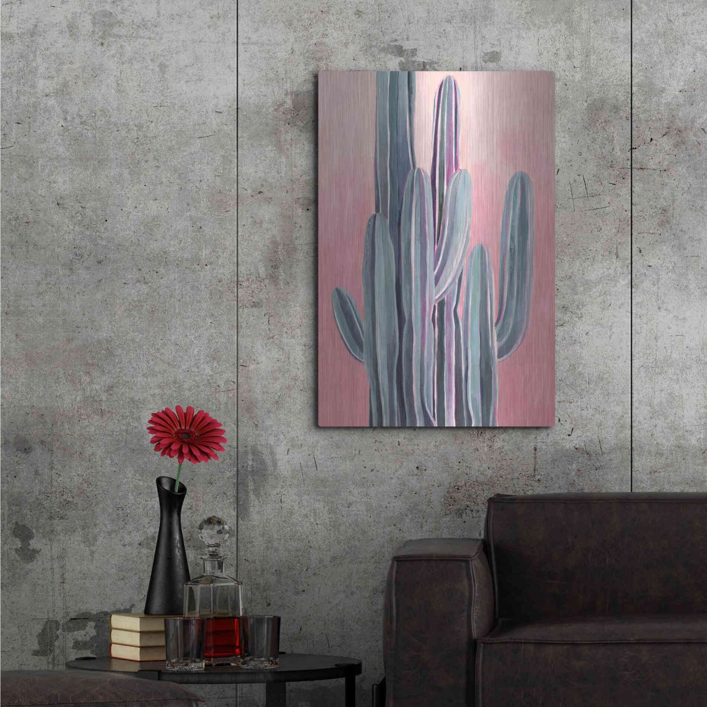 Luxe Metal Art 'Desert Dawn II' by Grace Popp, Metal Wall Art,24x36