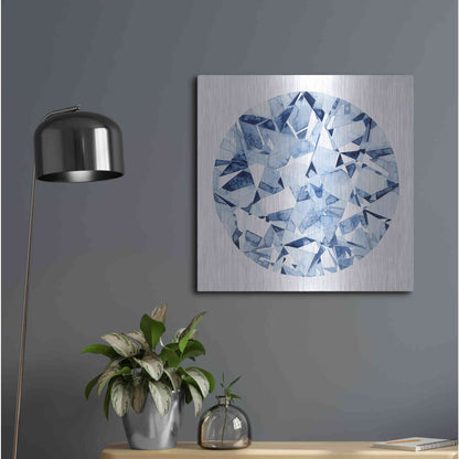 Luxe Metal Art 'Diamond Drops II' by Grace Popp, Metal Wall Art,24x24